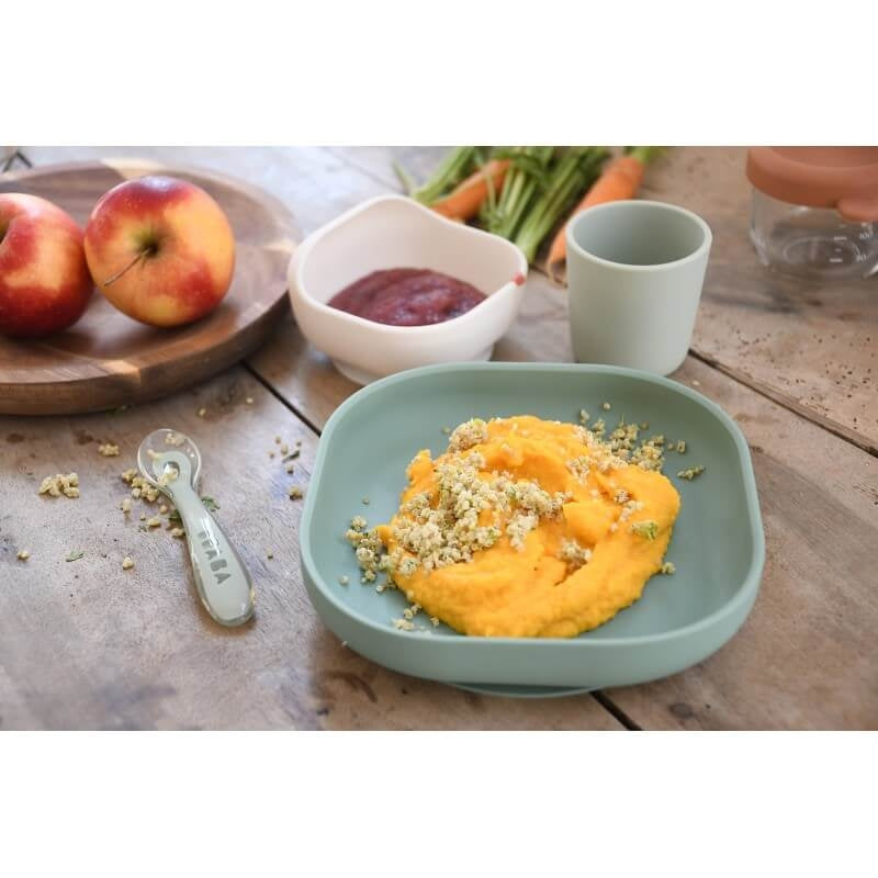 Sage/Misty Green Silicone Suction Meal Set