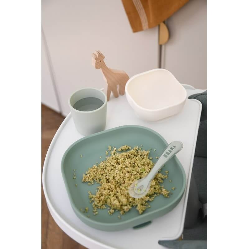 Sage/Misty Green Silicone Suction Meal Set