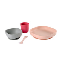 Silicone Suction Meal Set - Pink (3)